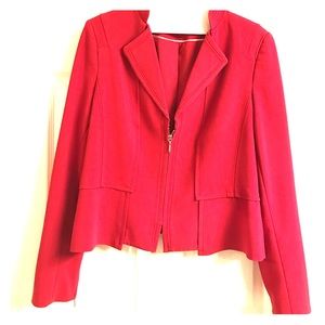 Gorgeous Fuchsia WHBM Zippered Blazer